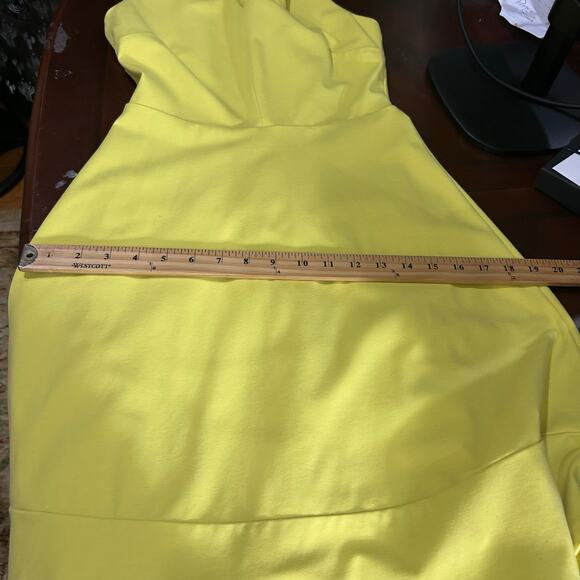 The Limited Dress Womens XS Yellow Sleeveless Fit Flare‎ Pockets Summer Dressy - Picture 8 of 13